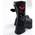 Load image into Gallery viewer, [chicsky---Kurono Series]★Shoes★Boots 35 36 37 38 39 Shoes Rose Chain Black Black Cute
