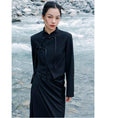 Load image into Gallery viewer, [Da Qinglong Shu Series] ★China style outerwear★ Blazer, mini length, Chinese buttons, Chinese clothes, black, slimming
