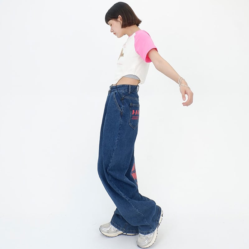 [PMFIVEE Series]★Denim Pants★ 2color Casual Unisex Men's Easy to Match Stylish Fashion