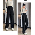 Load image into Gallery viewer, [Lou series]★China style pants★Bottoms Casual pants Chinese button black Black
