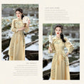 Load image into Gallery viewer, [Az Suna Series] ★Chinese style dress★ Chinese dress print switching SML XL Retro SML XL
