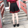 Load image into Gallery viewer, [Chamaru Girl Series]★China style shorts★ Shorts Black Black High Waist A-line Casual
