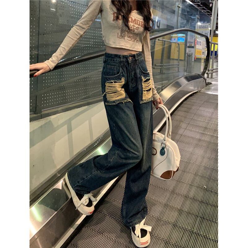 [KEKELI Series]★Denim Pants★ Trousers Bottoms Fashion Ladies Stylish S M L XL