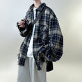 Load image into Gallery viewer, [V37 Series]★Outer★ Shirt outerwear jacket fringe unisex men's plaid fashion
