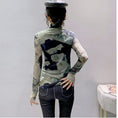 Load image into Gallery viewer, [YINUO Series] ★Tops★ T-shirt Turtleneck Sexy Slimming Ladies Tie-dye
