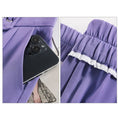 Load image into Gallery viewer, [FENGLIN Series]★Casual Pants★ 2color Bottoms Cool Black Purple Slimming Plain Black Purple
