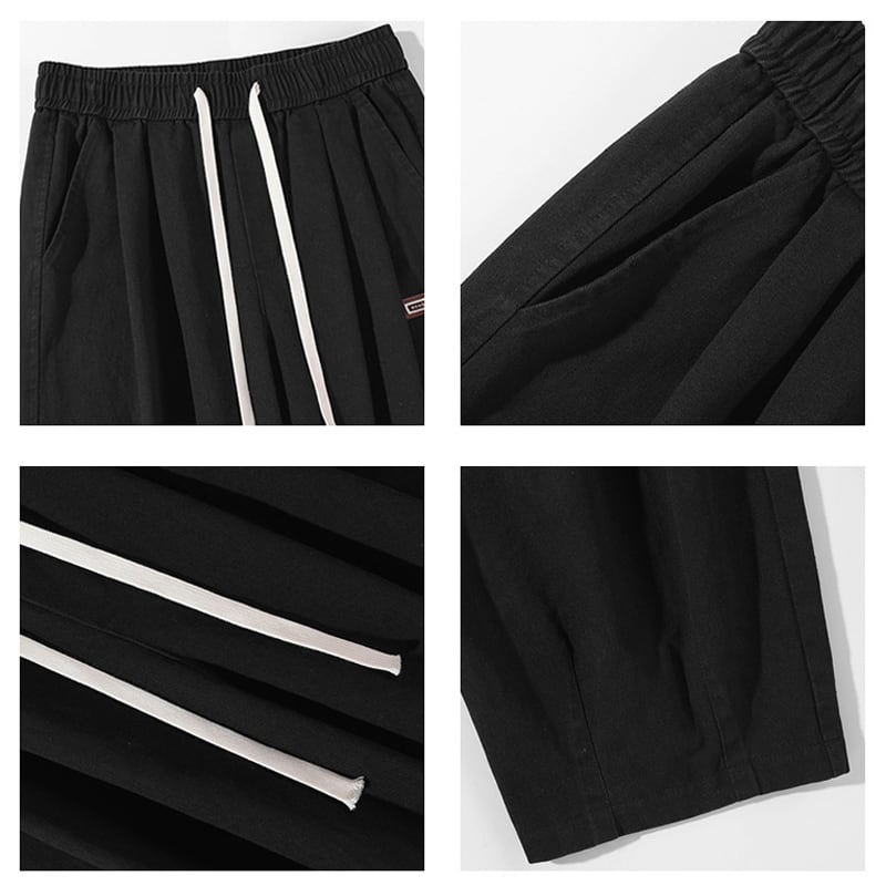 [BIGEMAN Series] ★Casual Pants★ 2color Bottoms Pants Unisex Men's Large Size Coffee Color Black