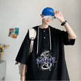 Load image into Gallery viewer, [ZHENNAN Series]★Parker★ Tops 2color Unisex Men's Short Sleeve White Black Summer Clothes Easy to Match Casual
