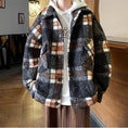 Load image into Gallery viewer, [Leonbinno Series]★Coat★ 2color Outerwear Unisex Men's Large Size Plaid Pattern
