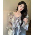 Load image into Gallery viewer, [XIXIBI Series]★Blouse★ Tops, Floral pattern, Improves temperament, Women's fashion, Easy to match, Cute
