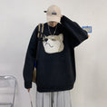 Load image into Gallery viewer, [Emeisa Series] ★Sweater★ 3color Knit Tops Unisex Men's Dog Animal Black Gray Blue
