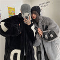 Load image into Gallery viewer, [Style Series] ★Outerwear★ 2color jacket unisex men's thick warm black gray black gray couple clothes
