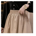 Load image into Gallery viewer, [SSCSW Series]★Skirt★ 4color Bottoms Plain Temperament Enhancement Fashion Commuting Date Green Black Blue Khaki Brown
