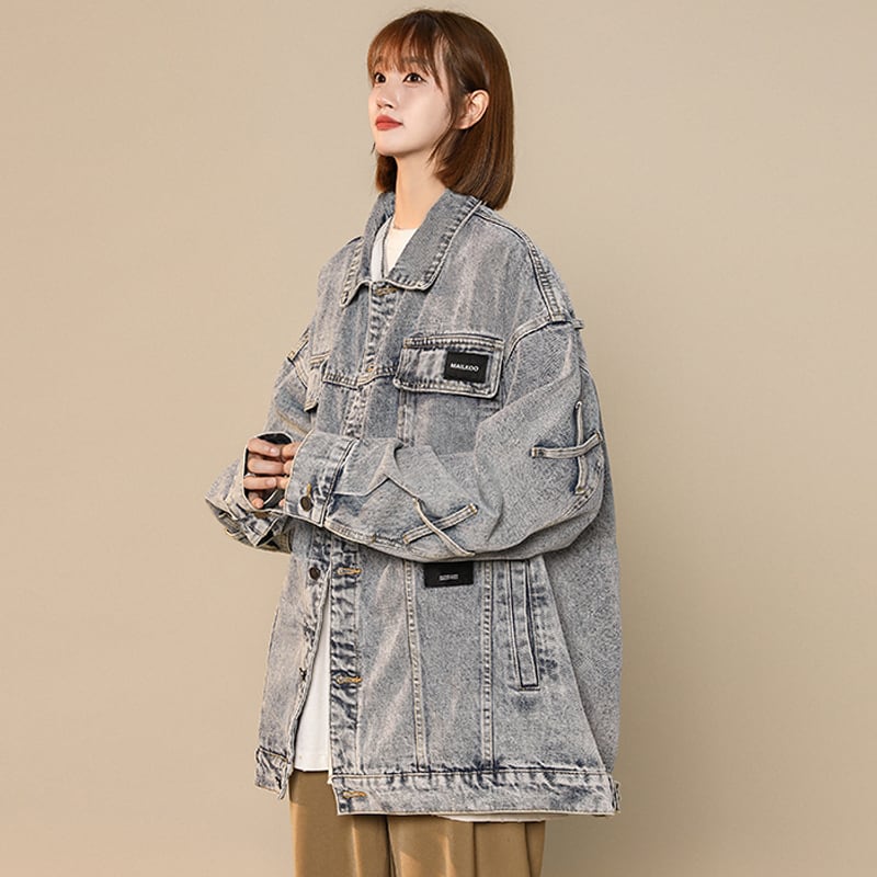 [CHAOMEICHEN Series] ★Jacket★ 2color Outer Denim Jacket Unisex Men's Jeans Casual Stylish