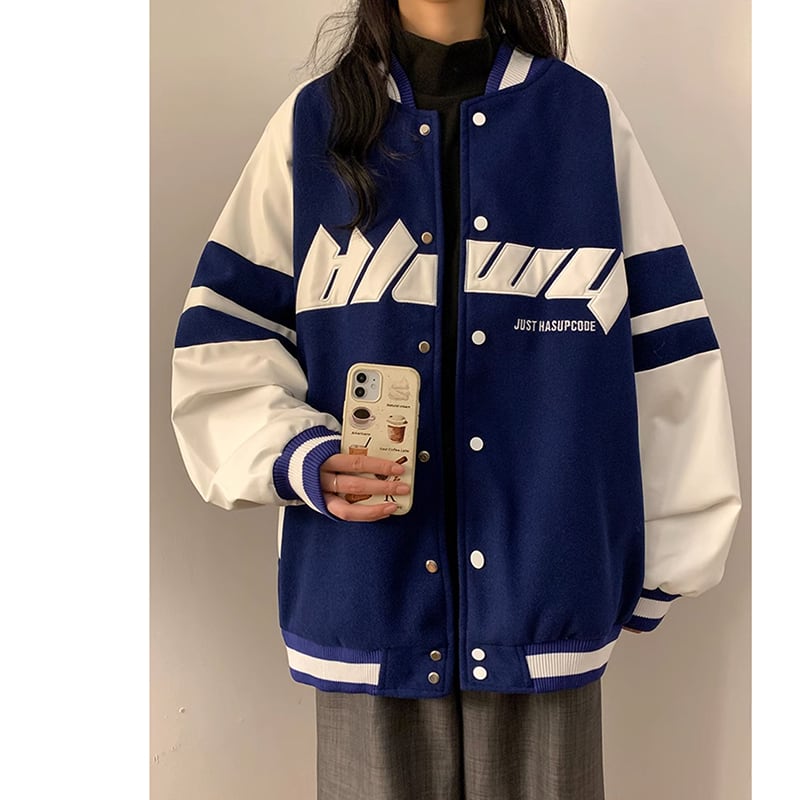 [CHAOMEICHEN Series] ★Stadium jacket★ Outerwear 3color Unisex Men's ML XL 2XL Sports style color scheme