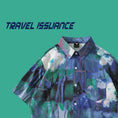 Gallery viewerに画像を読み込む, 【TRAVEL ISSUANCEシリーズ】★油絵風シャツ★ トップス 半袖シャツ 春夏 M L XL 2XL 男女兼用 メンズ Vネック 青 緑
