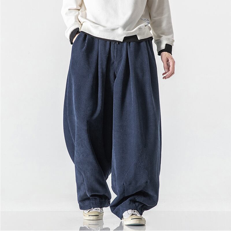 [Small Trouble Series]★China Style Pants★ 5color Bottoms Unisex Men's Large Size Blue Green Black Gray