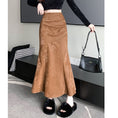 Load image into Gallery viewer, [Women's University 18 Series]★Skirt★ 2color Bottoms Slimming Mermaid Skirt Black Black Brown
