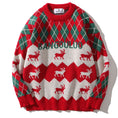 Load image into Gallery viewer, [TRAVEL ISSUANCE Series]★Sweater★ 2color Tops Christmas Unisex Men's Red Green Deer
