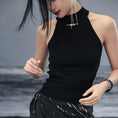 Load image into Gallery viewer, [Daiseiryusu Series] ★China style tops★ Camisole tank top Simple Easy to match with design Black
