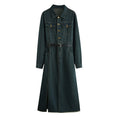 Load image into Gallery viewer, [Minami no Mori Series] ★Dress★ Denim dress with belt, retro, slimming, easy to match SML
