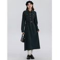 Load image into Gallery viewer, [Minami no Mori Series] ★Dress★ Denim dress with belt, retro, slimming, easy to match SML
