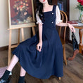 Load image into Gallery viewer, [Dong Xiaojie Series] ★One Piece★ Switching Fake Layered Large Size Temperament Enhancement Commuting Date Summer Clothes
