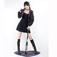 Load image into Gallery viewer, [Momoko Sakura Series] ★Jacket★ Outer mini length cute hooded black black easy to match
