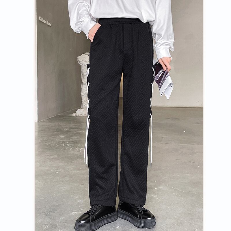 [WENYI Series]★Casual Pants★ 2color Bottoms Pants Unisex Men's Black White