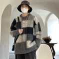 Load image into Gallery viewer, [Tetsusho Series]★Sweater★ 2color Knit Tops Unisex Men's Plaid Pattern Retro ML XL 2XL
