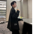 Load image into Gallery viewer, [Coolman Series] ★China style blazer★ Outerwear, cool, unisex, men's black, black with design
