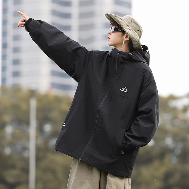 [GUYU Series]★Waterproof jacket★ 3color Rainy season Rainproof soup Water repellent effect Unisex Men's ML XL 2XL Fashion