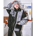 Load image into Gallery viewer, [Kokaisha---Shinkyo Series] ★China style coat★ Cotton coat Winter coat Black Black White
