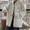 Load image into Gallery viewer, [Teijaku Series] ★Jacket★ 2color Outerwear Unisex Men's Print Beige Black ML XL 2XL
