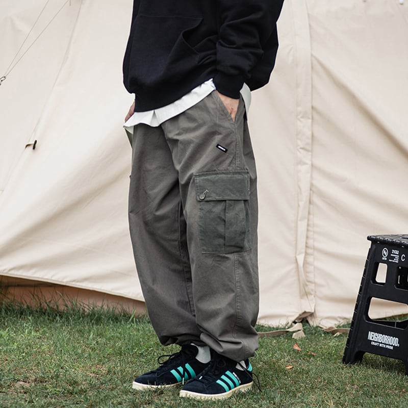 [MMstudios Series]★Casual Pants★ 2color Pants Bottoms Unisex Men's Color Scheme Navy Khaki Green