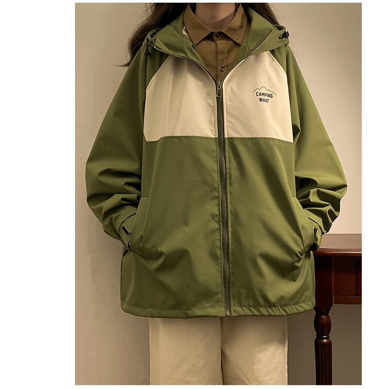 [SENSU Series]★Jacket★ 3color outerwear unisex men's color scheme beige green navy casual