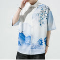 Load image into Gallery viewer, [MOWENZHAI Series]★Chinese style shirt★ Tops, unisex, men's print, large size, summer clothes, Chinese clothes
