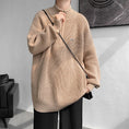 Load image into Gallery viewer, [Leonbinno Series]★Sweater★ 3color Knit Tops Unisex Men's Large Size Black Green Brown
