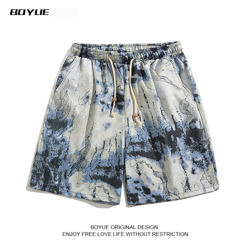 [CHAOMEICHEN Series] ★Shorts★ Bottoms Short Length Pants Unisex Men's Casual Tie-dye