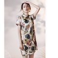 Load image into Gallery viewer, [YUEQIAO Series] ★Improved Chinese dress★ Short length crane loose fitting dress wedding fireworks festival festival
