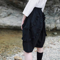 Load image into Gallery viewer, [Daiseiryusu Series] ★Shorts★ Short pants, pants, bottoms, cotton, easy to match, with design, black
