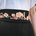 Load image into Gallery viewer, [Old Monster---Butterfly Series] ★China style obi★ 2color belt Easy to match Black Black embroidered Flower embroidery
