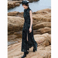 Load image into Gallery viewer, [Da Qinglong Shu Series] ★China-style dress★ Improved cheongsam dress lace-up slit
