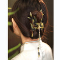 Load image into Gallery viewer, [Ma series] ★Chinese style hair ornament★ Old-fashioned Chinese clothing Improves temperament Fringe Bamboo Green Accessories Fringe
