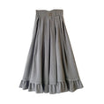 Load image into Gallery viewer, [Minami no Mori Series] ★Skirt★ Bottoms Improves temperament Cute Gray Gray SML XL Vertical stripes Ladies
