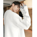 Load image into Gallery viewer, [CHICERRO Series]★Sweater★ 2color Tops Color Scheme Fake Layered Unisex Men's White Gray
