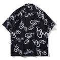 Load image into Gallery viewer, [TRAVEL ISSUANCE Series]★Shirt★ 2color Tops Short Sleeve Shirt Snake Print Spring/Summer Unisex Men's Black Red
