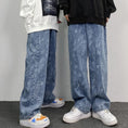 Load image into Gallery viewer, [MGJM Series]★Denim Pants★ Bottoms Unisex Men's Trousers Blue Blue Print Easy to Match
