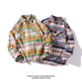 Load image into Gallery viewer, [BIGEMAN Series]★Shirt★ 2color Tops Long Sleeve Shirt Plaid Pattern Unisex Men's Large Size
