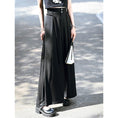 Load image into Gallery viewer, [Ancient monster---Long wind series]★China style pants★Bottoms Gaucho pants with belt Black Black
